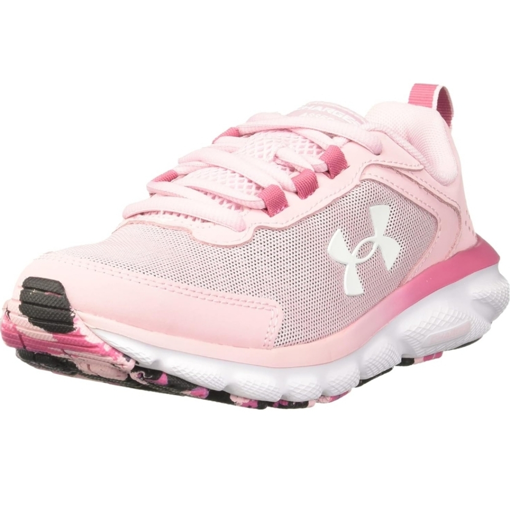 New🎀Womens Under Armour W Charged Assert 9 Marble Pink/white